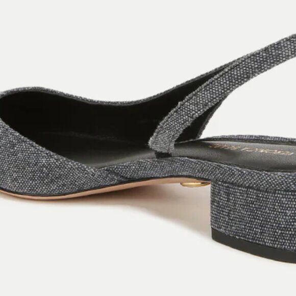 NWT - Veronica Beard, Cecile Denim Cap-Toe Slingback, Size 8 - Picture 10 of 10